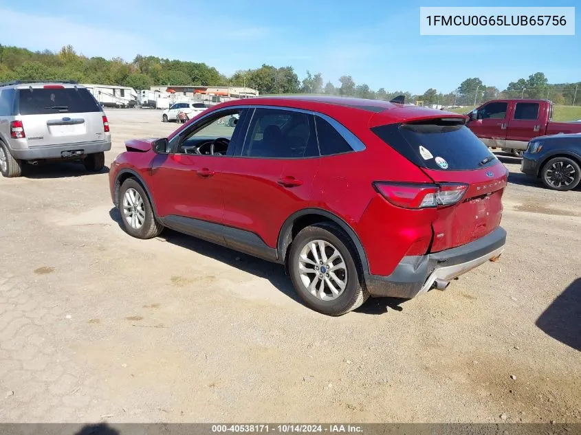 2020 Ford Escape Se VIN: 1FMCU0G65LUB65756 Lot: 40538171