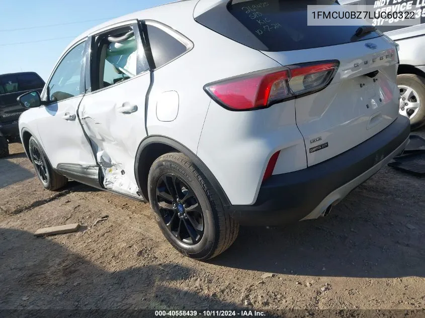 2020 Ford Escape Se Sport VIN: 1FMCU0BZ7LUC60322 Lot: 40558439