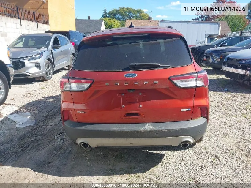 2020 Ford Escape Sel VIN: 1FMCU9H65LUA14936 Lot: 40559818