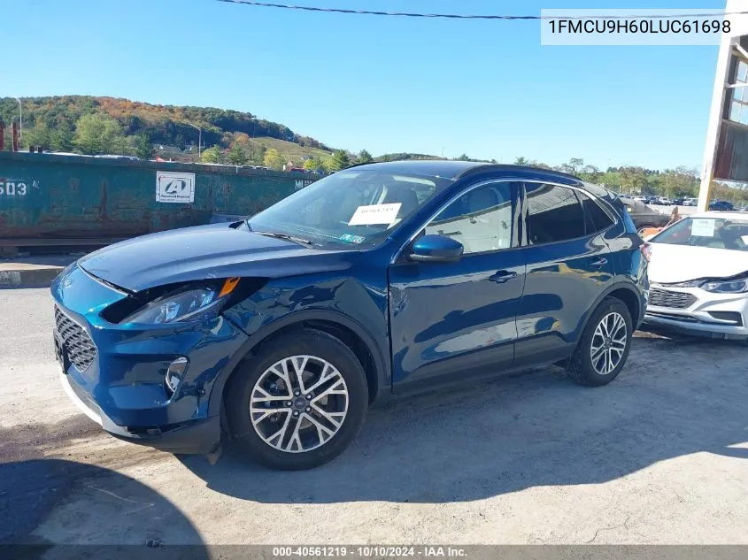 2020 Ford Escape Sel VIN: 1FMCU9H60LUC61698 Lot: 40561219