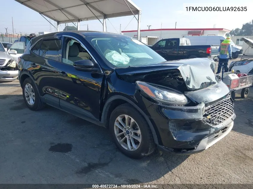 2020 Ford Escape Se VIN: 1FMCU0G60LUA92635 Lot: 40572724