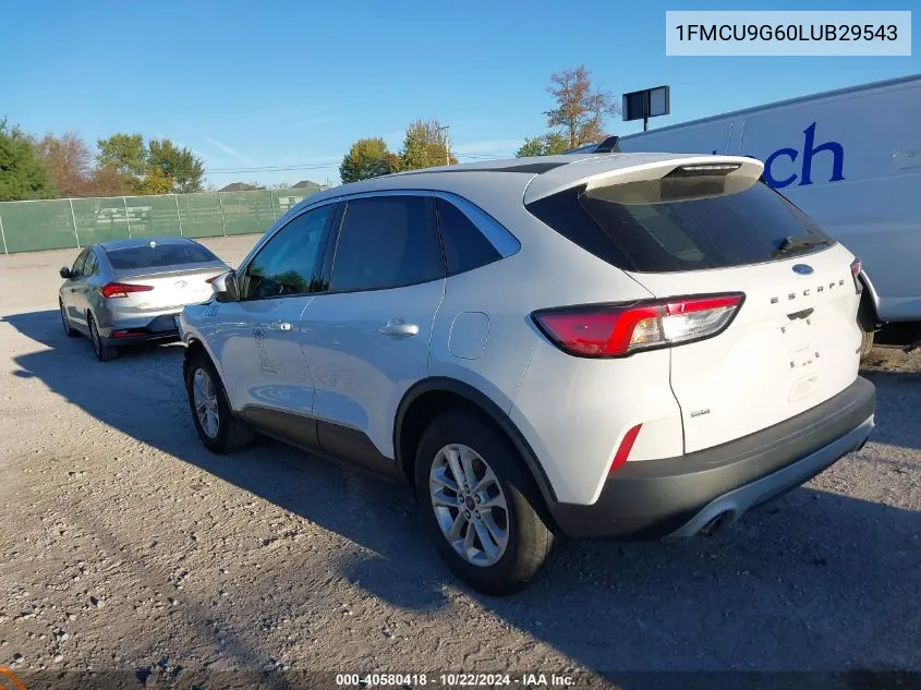 2020 Ford Escape Se VIN: 1FMCU9G60LUB29543 Lot: 40580418