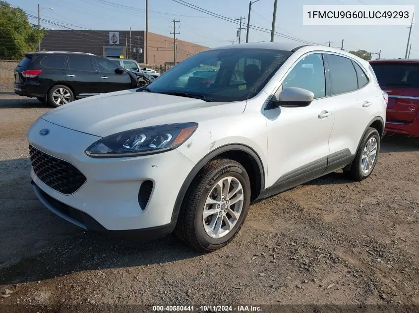 2020 Ford Escape Se VIN: 1FMCU9G60LUC49293 Lot: 40580441