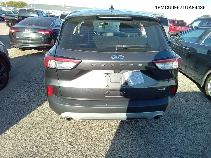 2020 Ford Escape S VIN: 1FMCU0F67LUA84436 Lot: 40588134