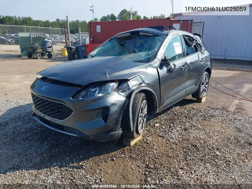 2020 Ford Escape Sel VIN: 1FMCU0H61LUC25059 Lot: 40593560