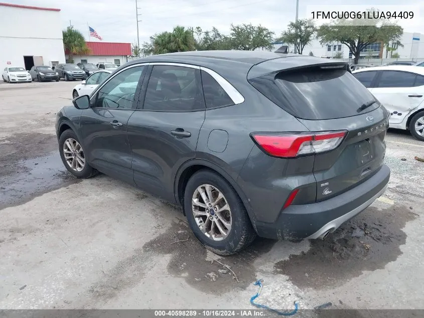 2020 Ford Escape Se VIN: 1FMCU0G61LUA94409 Lot: 40598289