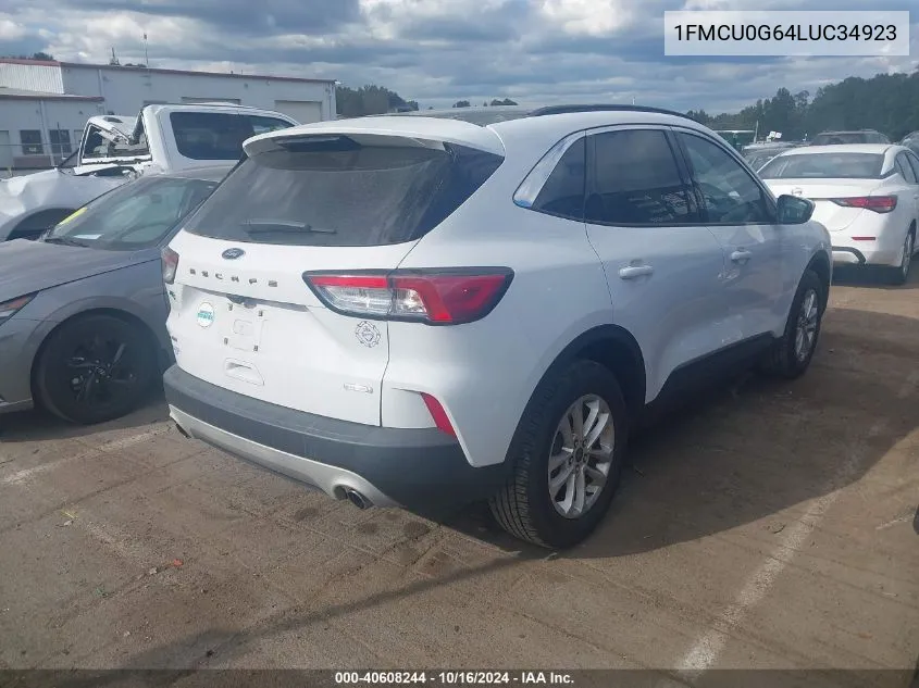 2020 Ford Escape Se VIN: 1FMCU0G64LUC34923 Lot: 40608244