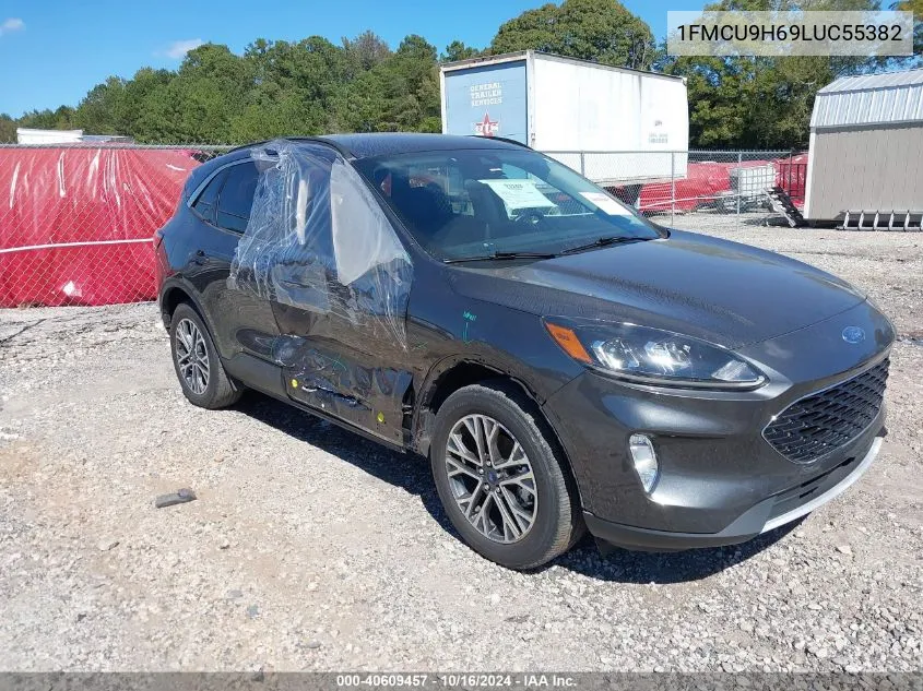 2020 Ford Escape Sel VIN: 1FMCU9H69LUC55382 Lot: 40609457