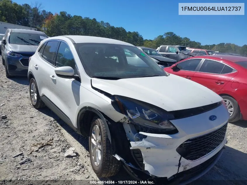 2020 Ford Escape Se VIN: 1FMCU0G64LUA12737 Lot: 40614584