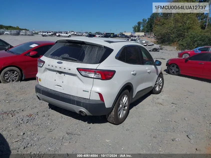 2020 Ford Escape Se VIN: 1FMCU0G64LUA12737 Lot: 40614584