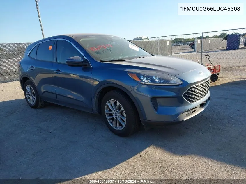 2020 Ford Escape Se VIN: 1FMCU0G66LUC45308 Lot: 40619837