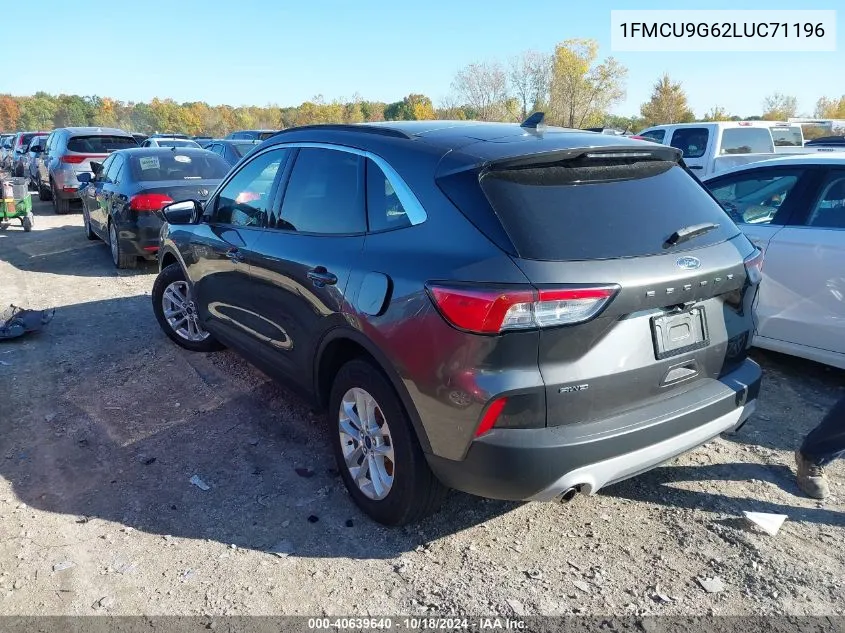 2020 Ford Escape Se VIN: 1FMCU9G62LUC71196 Lot: 40639640