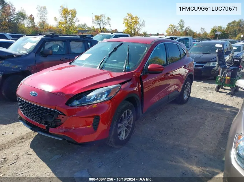 2020 Ford Escape Se VIN: 1FMCU9G61LUC70671 Lot: 40641256