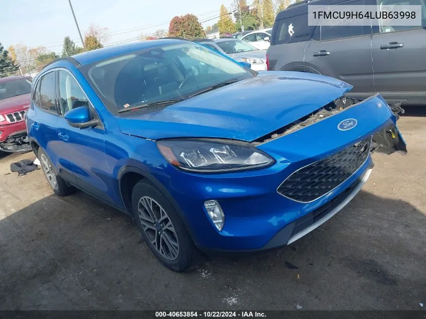 2020 Ford Escape Sel VIN: 1FMCU9H64LUB63998 Lot: 40653854