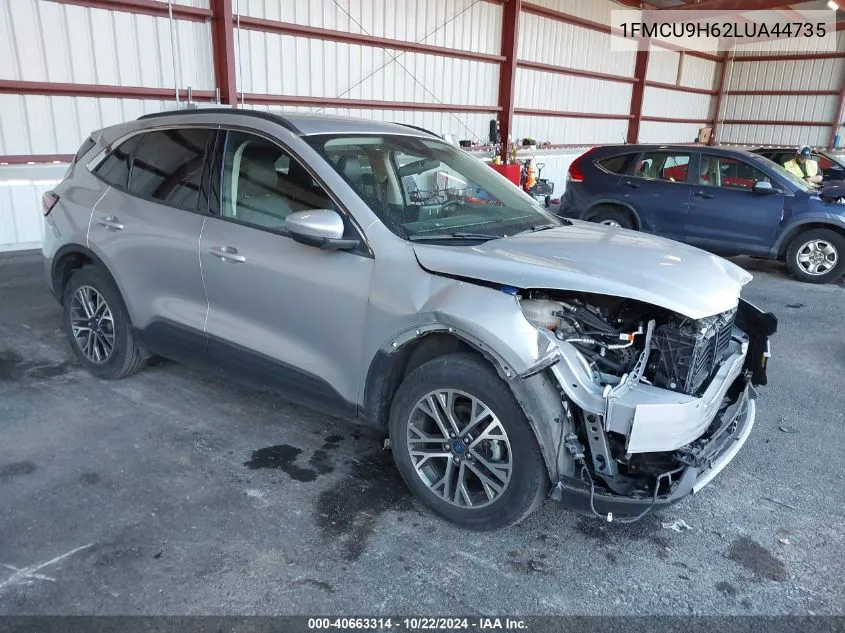 2020 Ford Escape Sel VIN: 1FMCU9H62LUA44735 Lot: 40663314