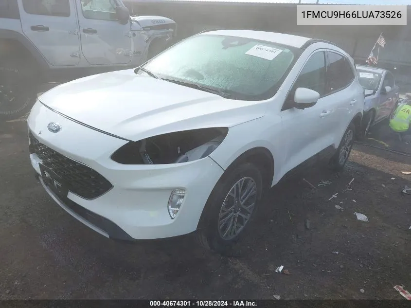 2020 Ford Escape Sel VIN: 1FMCU9H66LUA73526 Lot: 40674301