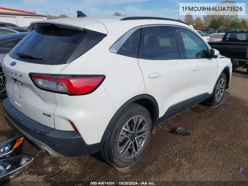 2020 Ford Escape Sel VIN: 1FMCU9H66LUA73526 Lot: 40674301