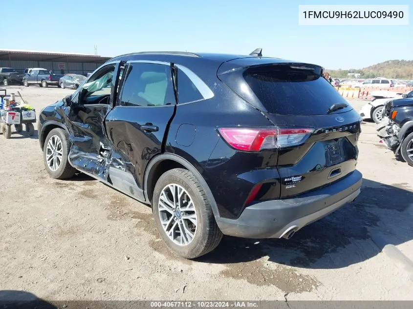 2020 Ford Escape Sel VIN: 1FMCU9H62LUC09490 Lot: 40677112