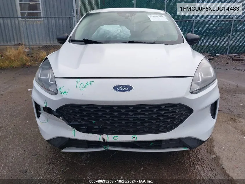 2020 Ford Escape S VIN: 1FMCU0F6XLUC14483 Lot: 40695259