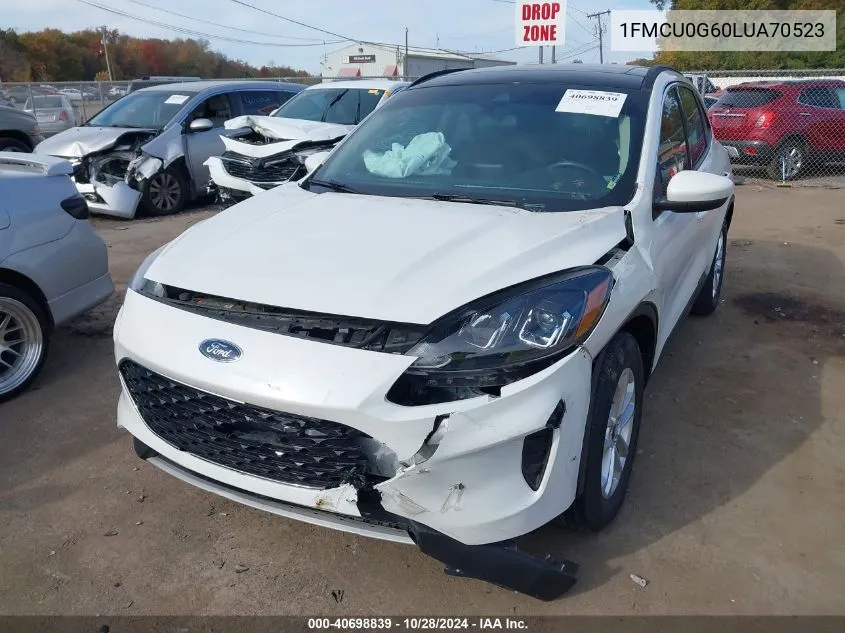 2020 Ford Escape Se VIN: 1FMCU0G60LUA70523 Lot: 40698839