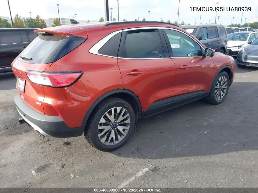 2020 Ford Escape Titanium VIN: 1FMCU9J95LUA80939 Lot: 40699900