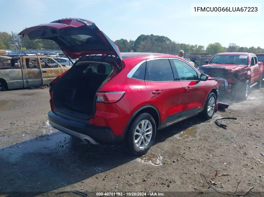 2020 Ford Escape Se VIN: 1FMCU0G66LUA67223 Lot: 40701193