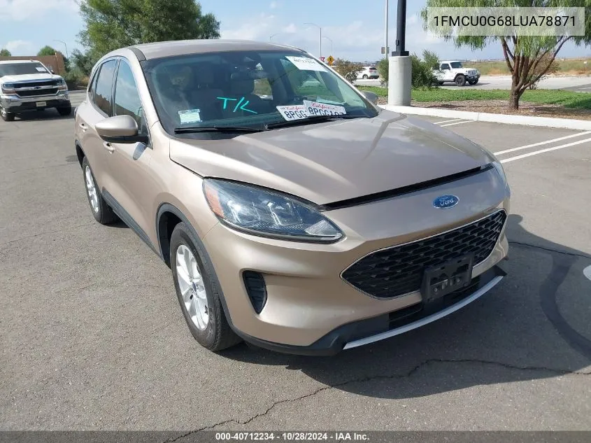 2020 Ford Escape Se VIN: 1FMCU0G68LUA78871 Lot: 40712234