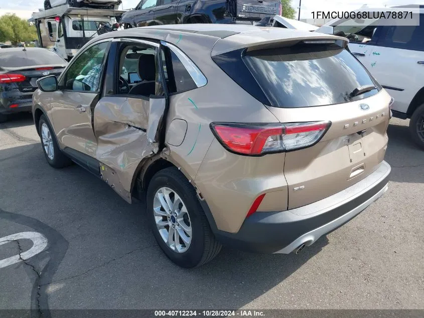 2020 Ford Escape Se VIN: 1FMCU0G68LUA78871 Lot: 40712234