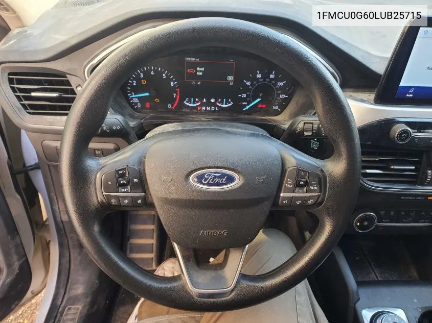 2020 Ford Escape Se VIN: 1FMCU0G60LUB25715 Lot: 40750048