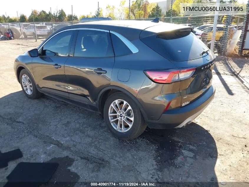 2020 Ford Escape Se VIN: 1FMCU0G60LUA31995 Lot: 40901774