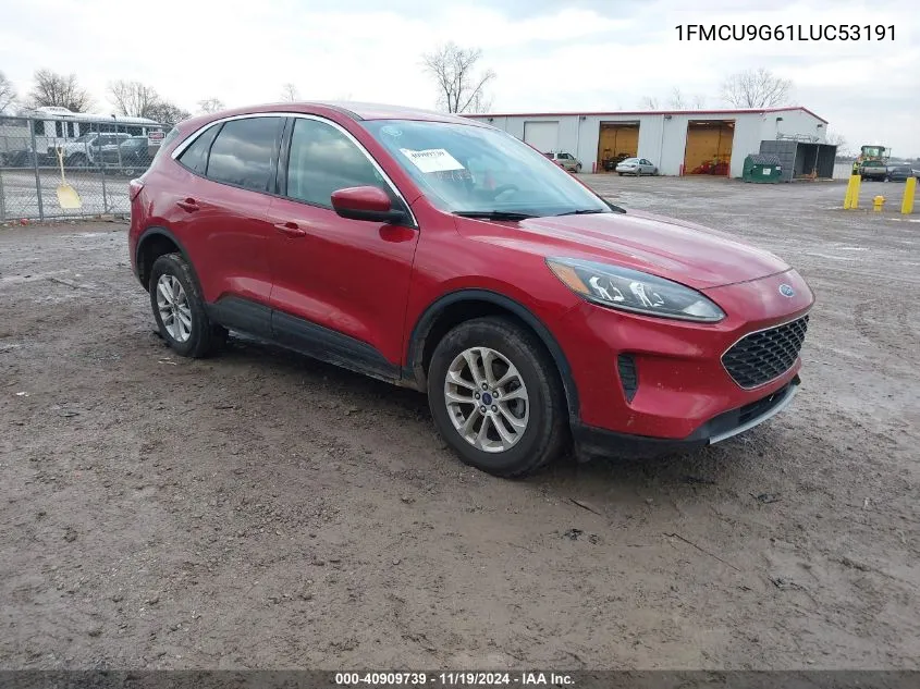 2020 Ford Escape Se VIN: 1FMCU9G61LUC53191 Lot: 40909739