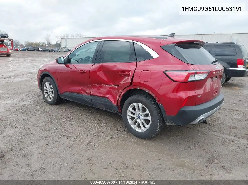 2020 Ford Escape Se VIN: 1FMCU9G61LUC53191 Lot: 40909739