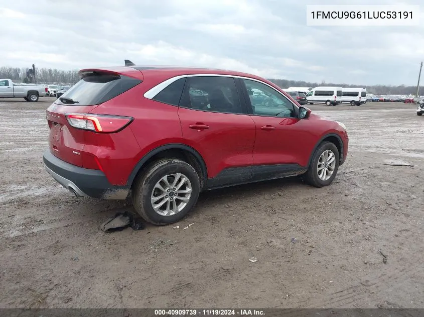 2020 Ford Escape Se VIN: 1FMCU9G61LUC53191 Lot: 40909739