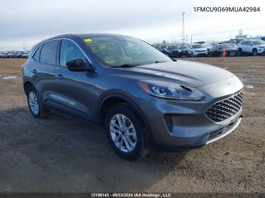 2021 Ford Escape Se VIN: 1FMCU9G69MUA42984 Lot: 12106143