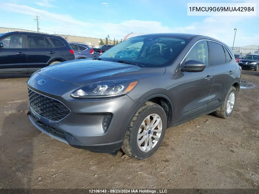 2021 Ford Escape Se VIN: 1FMCU9G69MUA42984 Lot: 12106143