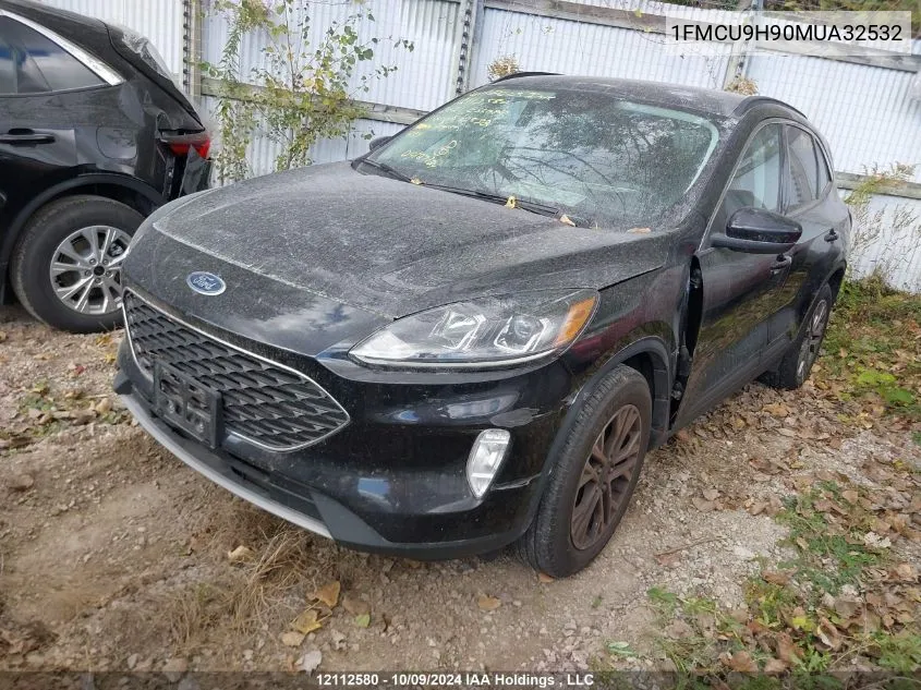 2021 Ford Escape Sel VIN: 1FMCU9H90MUA32532 Lot: 12112580