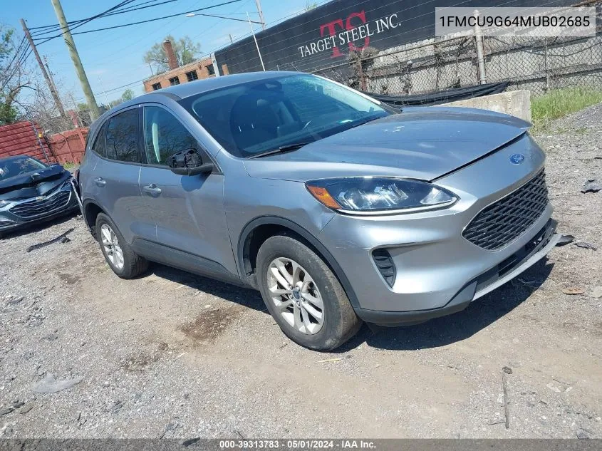 2021 Ford Escape Se VIN: 1FMCU9G64MUB02685 Lot: 39313783