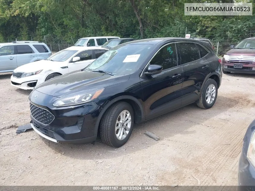 2021 Ford Escape Se VIN: 1FMCU0G66MUA10523 Lot: 40081167