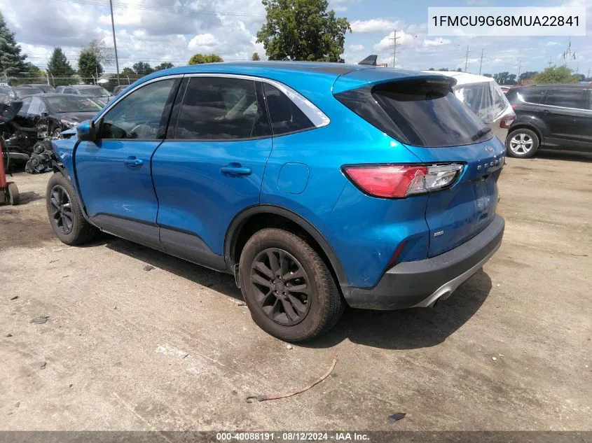 2021 Ford Escape Se VIN: 1FMCU9G68MUA22841 Lot: 40088191