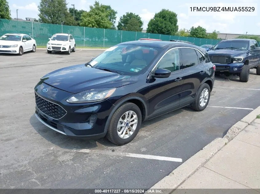 2021 Ford Escape Se Hybrid VIN: 1FMCU9BZ4MUA55529 Lot: 40117227