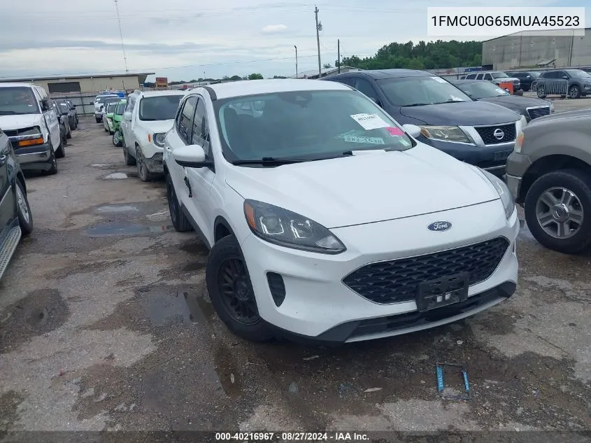 2021 Ford Escape Se VIN: 1FMCU0G65MUA45523 Lot: 40216967