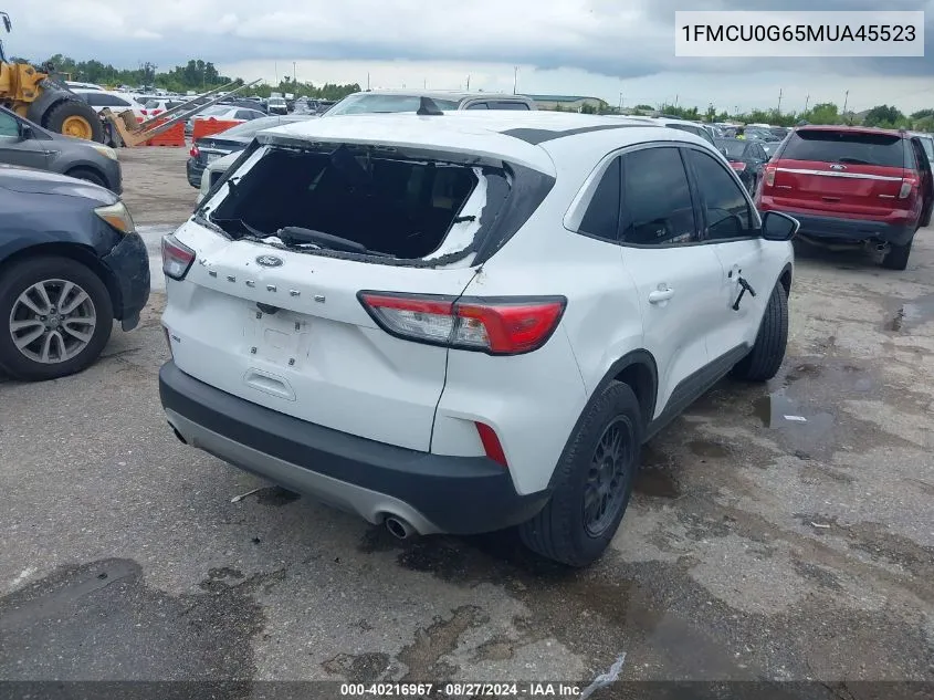 2021 Ford Escape Se VIN: 1FMCU0G65MUA45523 Lot: 40216967