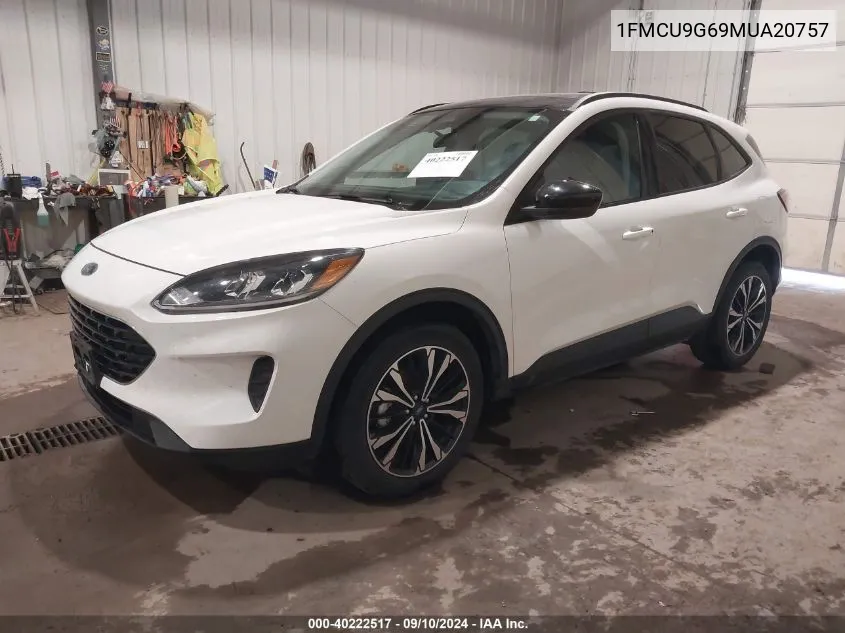 2021 Ford Escape Se Awd Se VIN: 1FMCU9G69MUA20757 Lot: 40222517