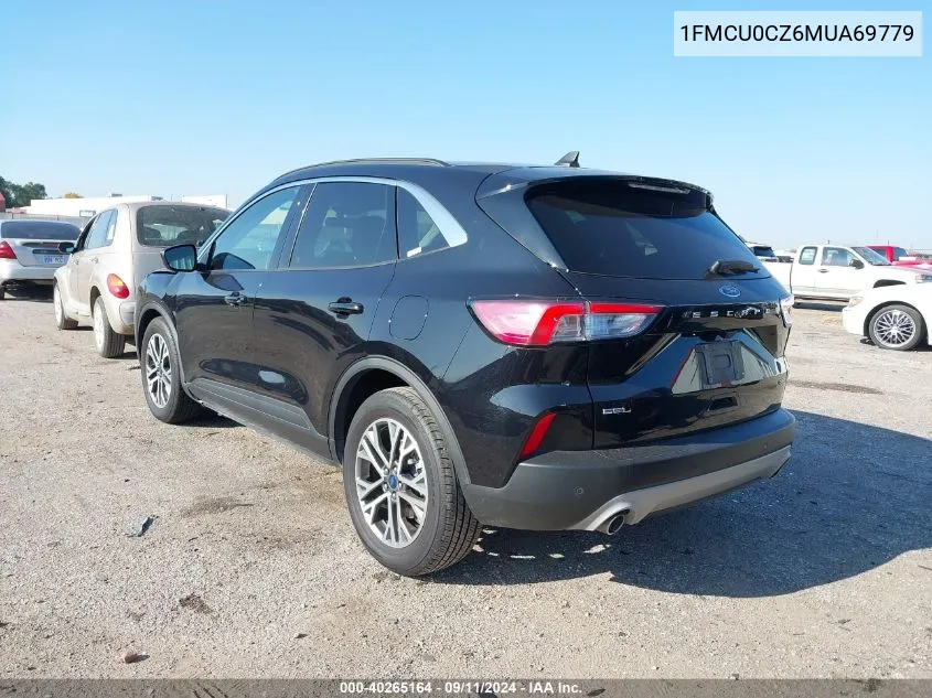 2021 Ford Escape Sel Hybrid VIN: 1FMCU0CZ6MUA69779 Lot: 40265164