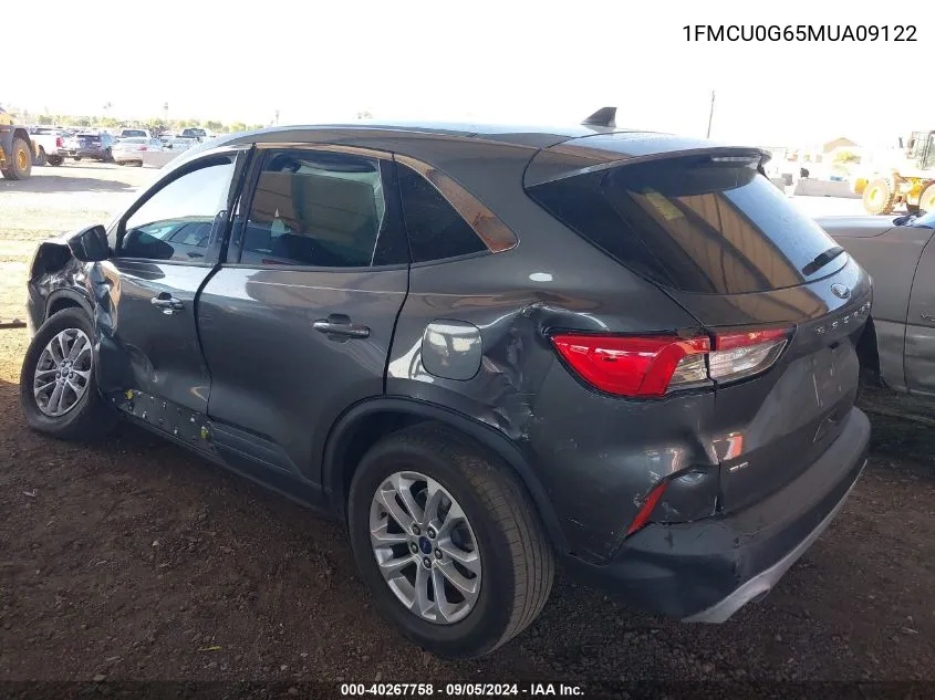 2021 Ford Escape Se VIN: 1FMCU0G65MUA09122 Lot: 40267758