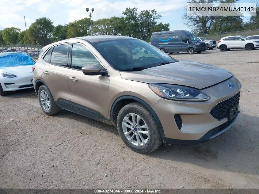 2021 Ford Escape Se Hybrid VIN: 1FMCU9BZ6MUA40143 Lot: 40274046