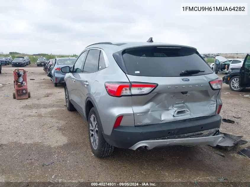 2021 Ford Escape Sel VIN: 1FMCU9H61MUA64282 Lot: 40274931