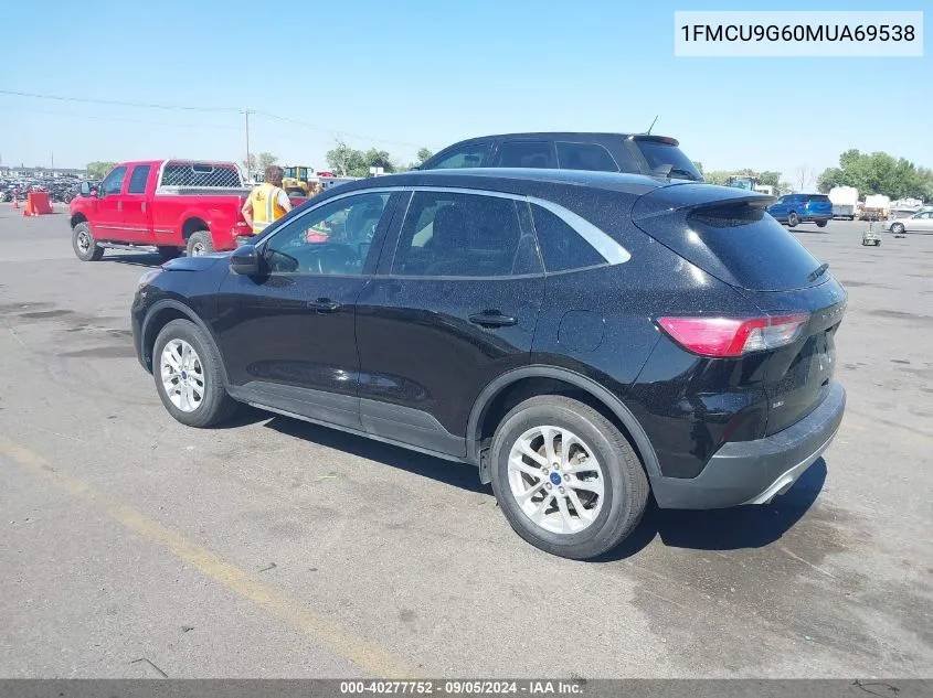 2021 Ford Escape Se VIN: 1FMCU9G60MUA69538 Lot: 40277752