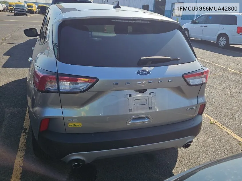 2021 Ford Escape Se VIN: 1FMCU9G66MUA42800 Lot: 40304948