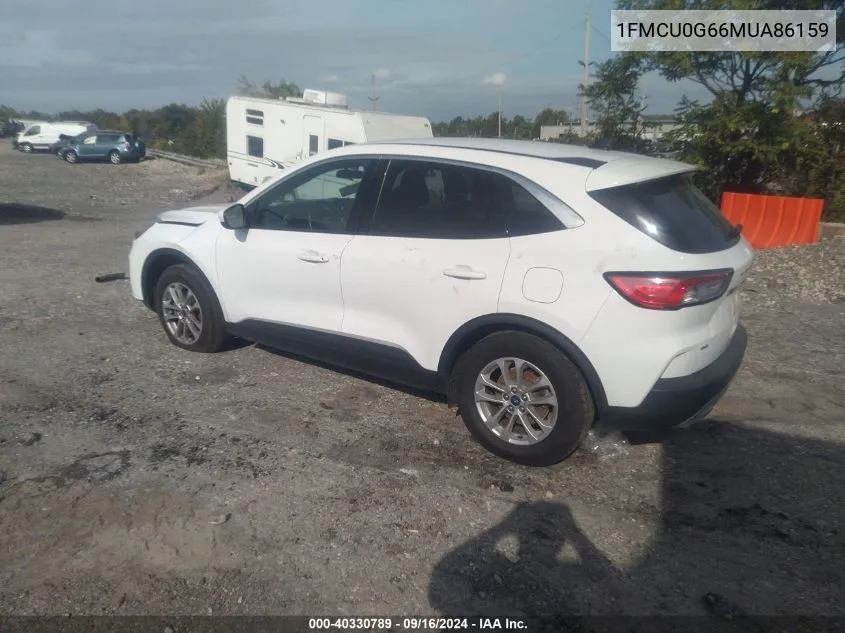 2021 Ford Escape Se VIN: 1FMCU0G66MUA86159 Lot: 40330789